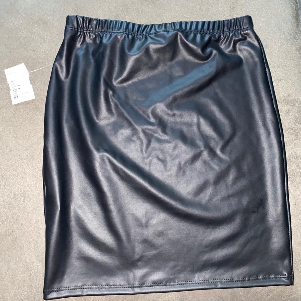 Black Leather Skirt